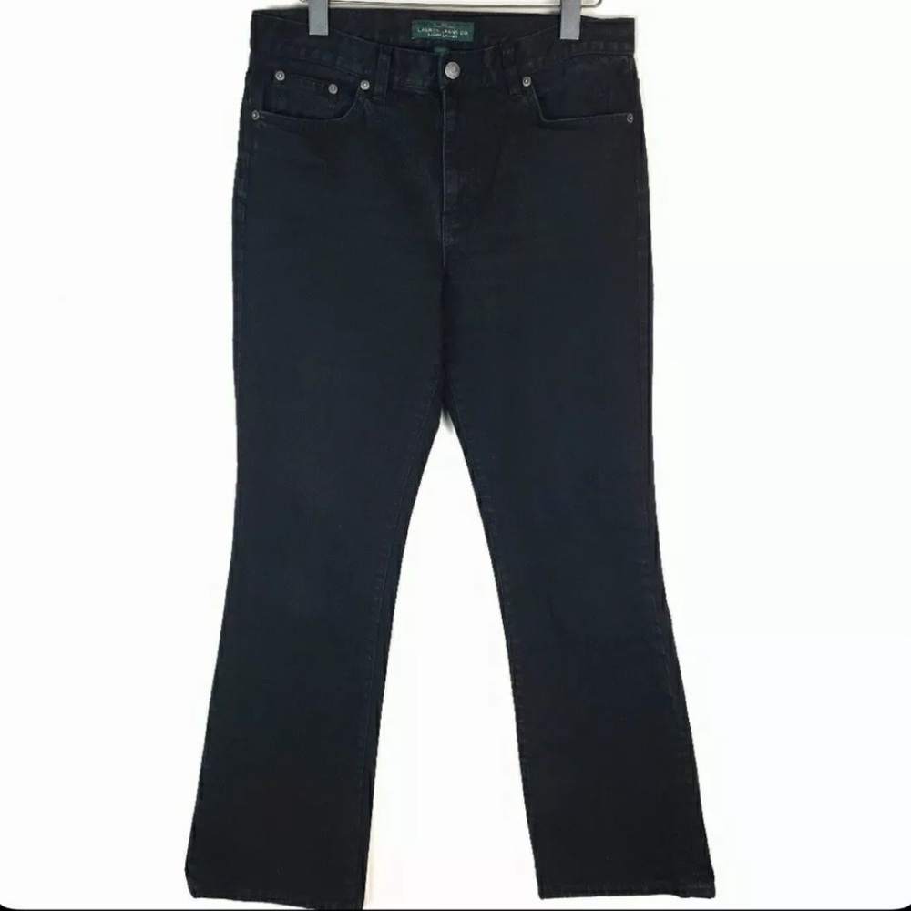 Lauren Jeans Co. Ralph Lauren Jeans Woman's black wash Sz 8 Classic Bootcut